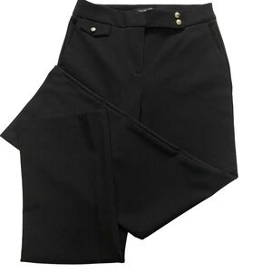 Rachel Zoe Black High Waist Classic Office Stretch Trouser Dress 30"X31" Pants